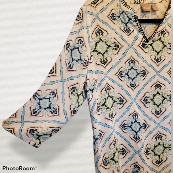 Beautiful summer, Chico's top, medium - Picture 3 of 5